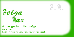 helga max business card